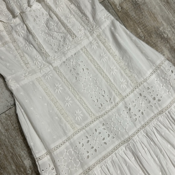 Lauren Ralph Lauren white off the shoulder embroidered eyelet dress - Picture 10 of 16